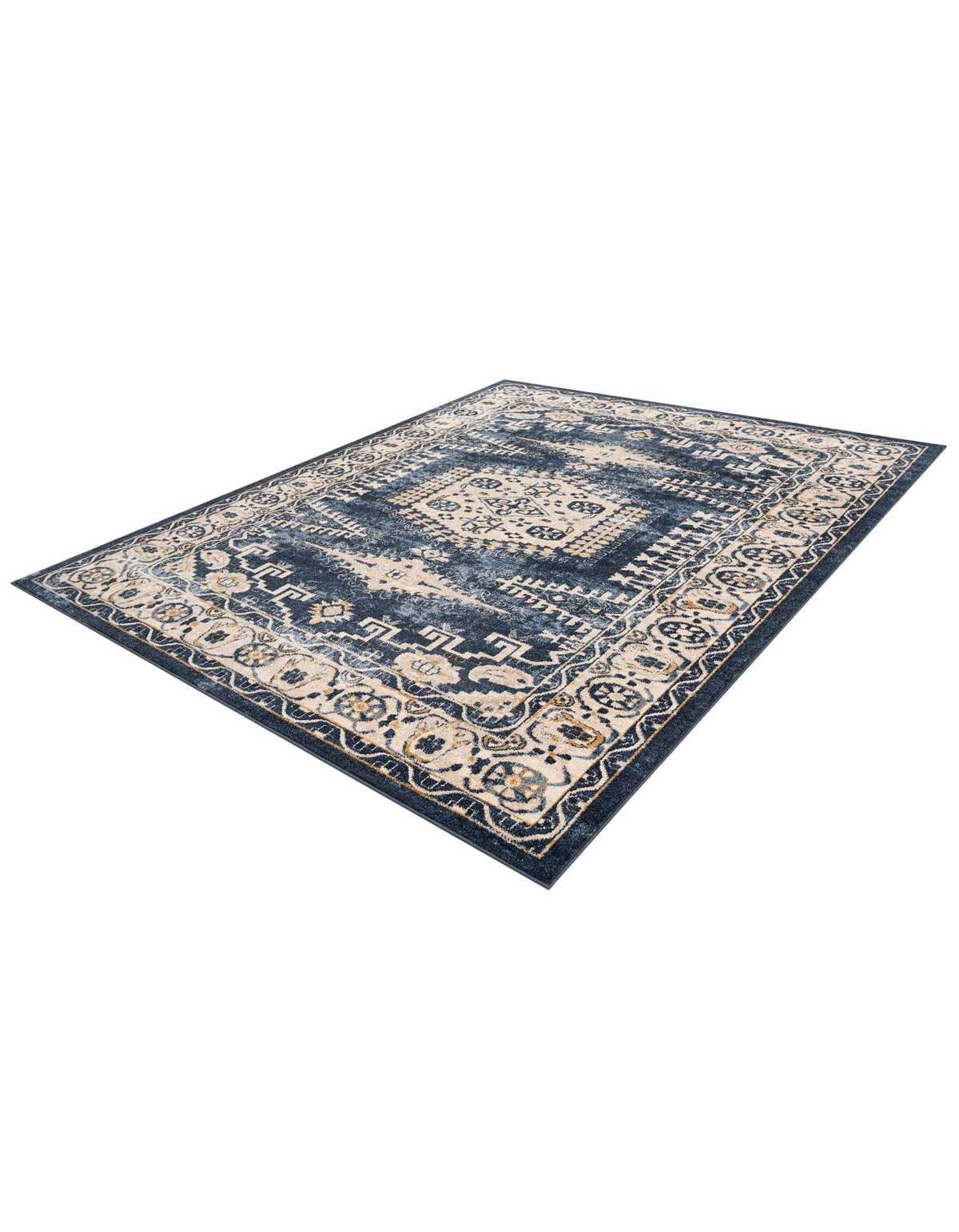 Eden Oasis Collection Area Rug -  Refuge (Dark Blue) Rectangle Dark Blue  lifestyle 5