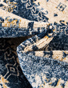 Eden Oasis Collection Area Rug -  Refuge (Dark Blue) Rectangle Dark Blue  lifestyle 23