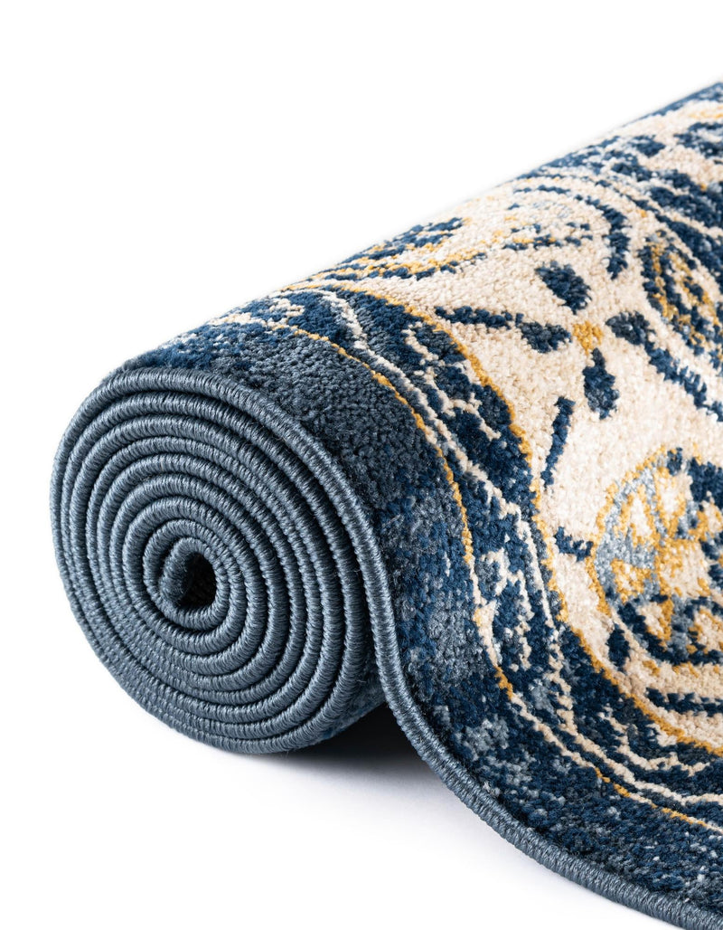Eden Oasis Collection Area Rug -  Refuge (Dark Blue) Rectangle Dark Blue  lifestyle 30