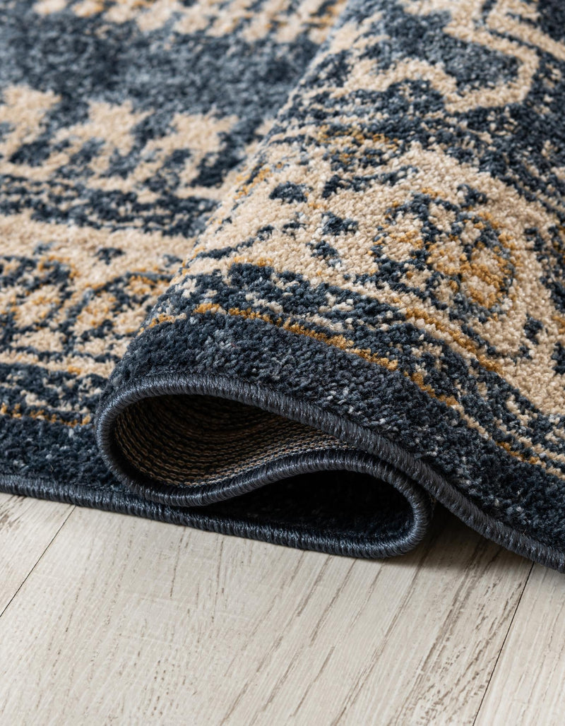 Eden Oasis Collection Area Rug -  Refuge (Dark Blue) Rectangle Dark Blue  lifestyle 10