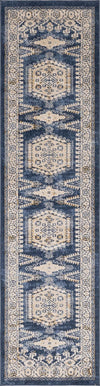 Eden Oasis Collection Area Rug -  Refuge (Dark Blue) Runner Dark Blue  lifestyle 16
