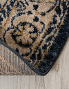 Eden Oasis Collection Area Rug -  Refuge (Dark Blue) Round Dark Blue  lifestyle 55