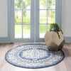 Eden Oasis Collection Area Rug -  Refuge (Dark Blue) Round Dark Blue  lifestyle 18