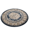 Eden Oasis Collection Area Rug -  Refuge (Dark Blue) Round Dark Blue  lifestyle 43