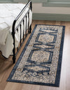 Eden Oasis Collection Area Rug -  Refuge (Dark Blue) Runner Dark Blue  lifestyle 19