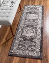 Eden Oasis Collection Area Rug -  Refuge (Dark Brown) Runner Dark Brown  lifestyle 14