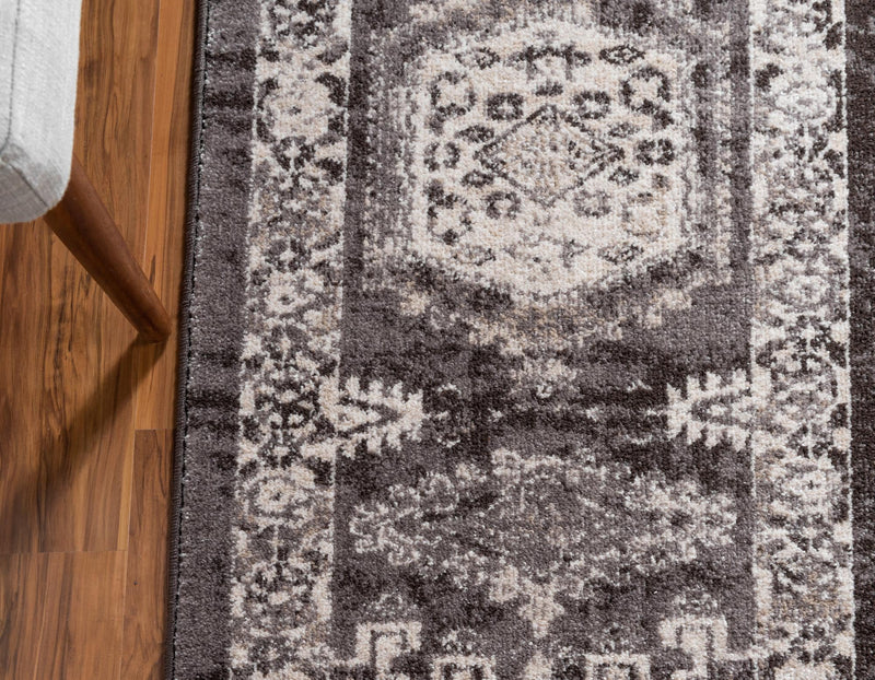 Eden Oasis Collection Area Rug -  Refuge (Dark Brown) Runner Dark Brown  lifestyle 21