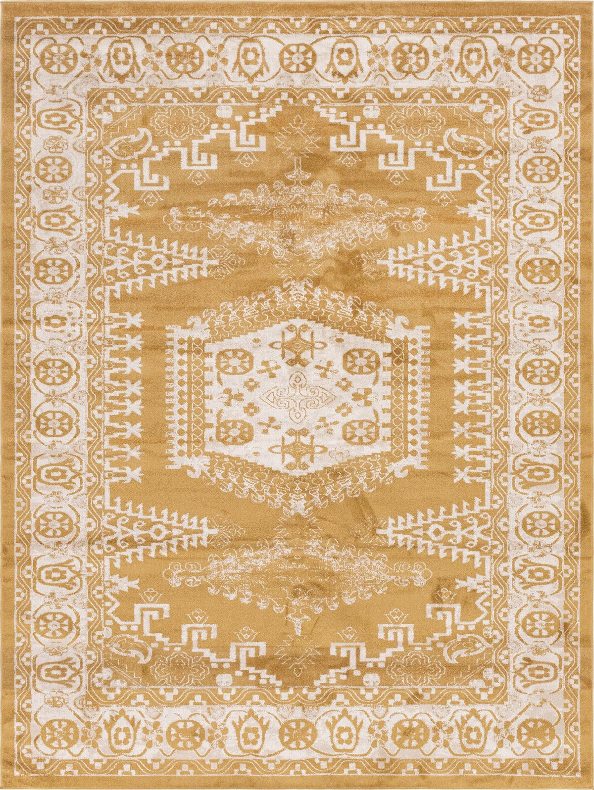Eden Oasis Collection Area Rug -  Refuge (Gold) Rectangle Gold Main