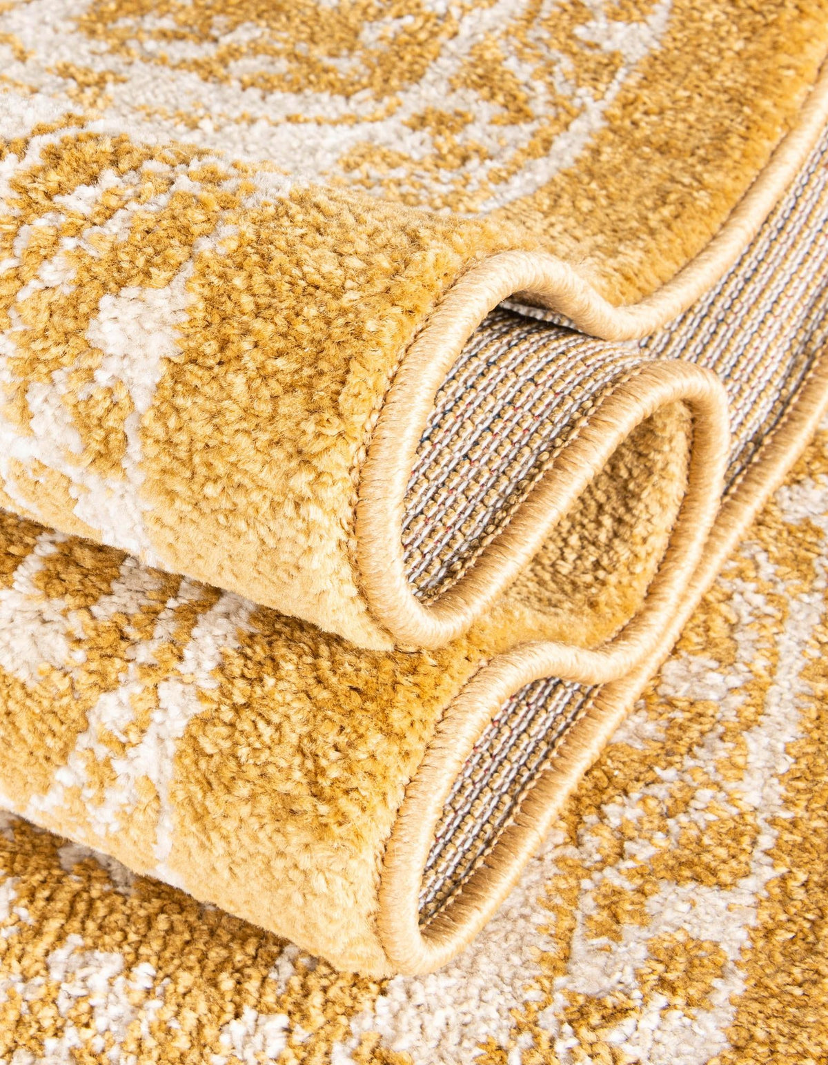 Eden Oasis Collection Area Rug -  Refuge (Gold) Rectangle Gold  lifestyle 13