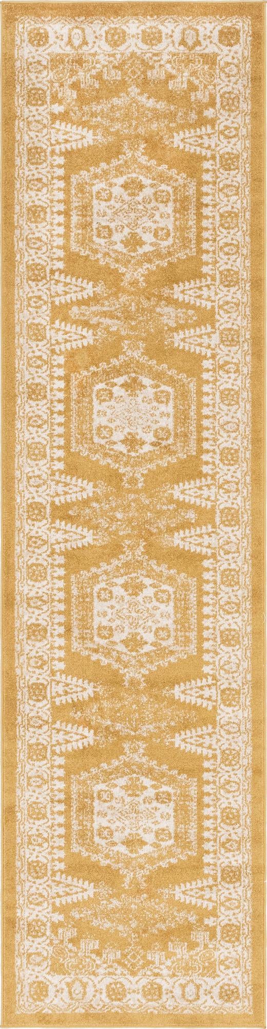 Eden Oasis Collection Area Rug -  Refuge (Gold) Runner Gold  lifestyle 16