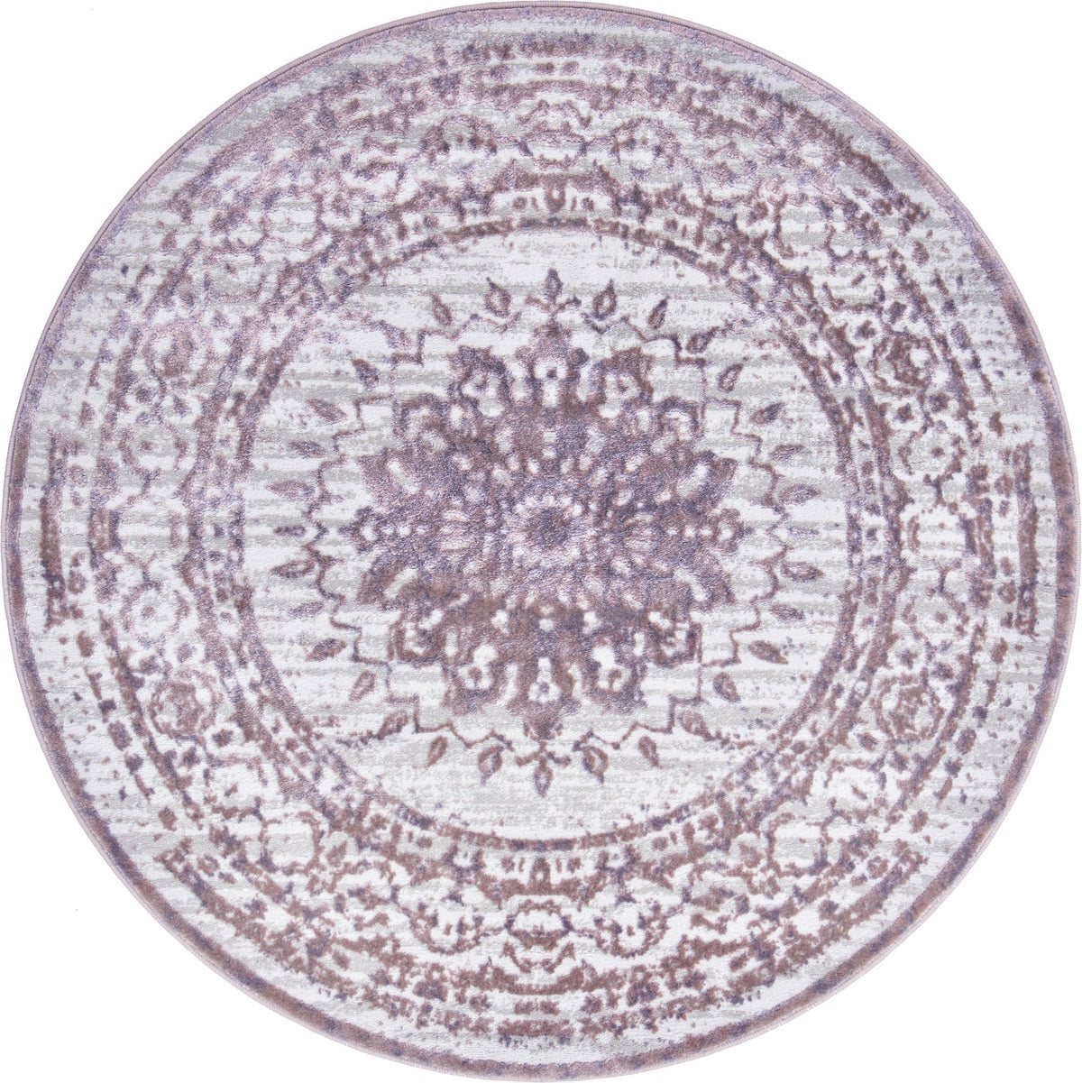 Derbyshire Elegance Collection Area Rug - Buxton Round Violet  lifestyle 39