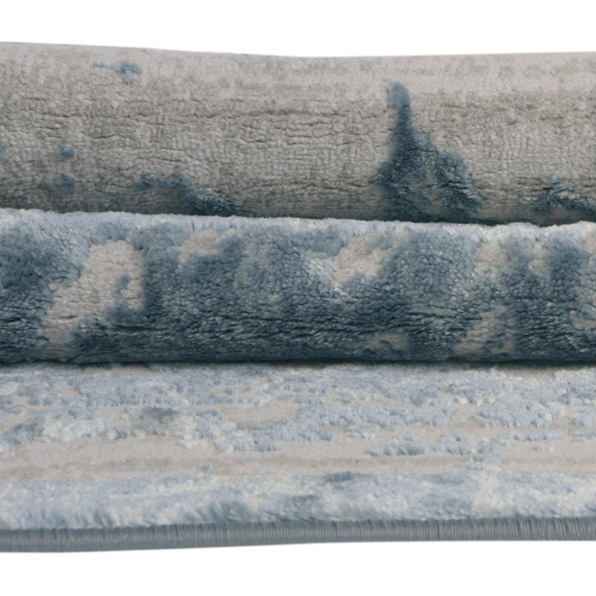 Derbyshire Elegance Collection Area Rug - Buxton Round Light Blue  lifestyle 52