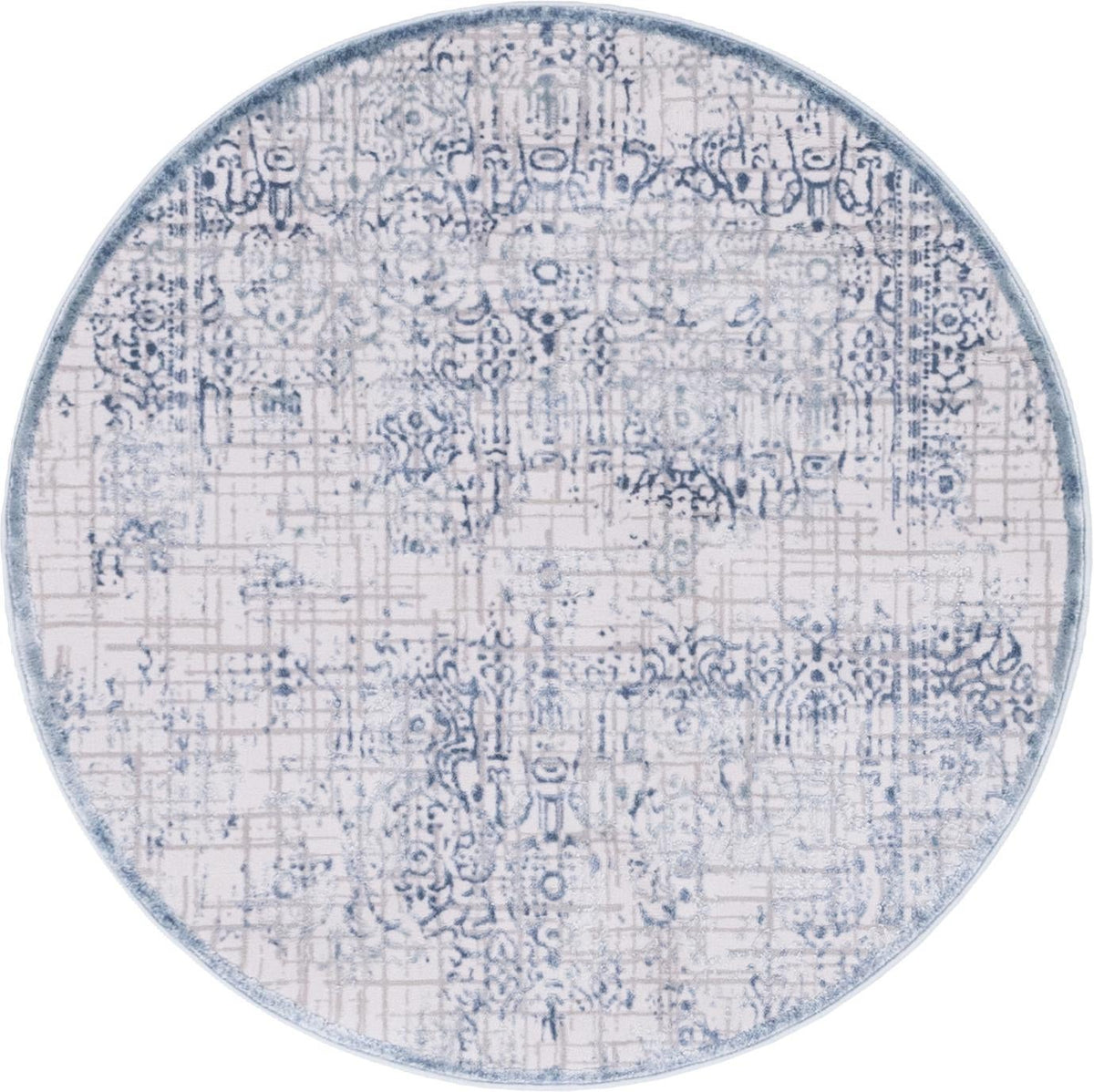 Derbyshire Elegance Collection Area Rug -  Matlock Round Blue  lifestyle 19