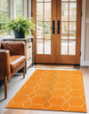 Lattice Garden Collection Area Rug - Arborville (Orange) Rectangle Orange  lifestyle 19