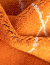 Lattice Garden Collection Area Rug - Arborville (Orange) Round Orange  lifestyle 48