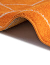 Lattice Garden Collection Area Rug - Arborville (Orange) Round Orange  lifestyle 50