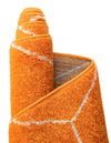 Lattice Garden Collection Area Rug - Arborville (Orange) Round Orange  lifestyle 51
