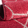 Lattice Garden Collection Area Rug - Arborville (Pink) Round Pink  lifestyle 3