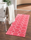 Lattice Garden Collection Area Rug - Arborville (Pink) Runner Pink  lifestyle 0
