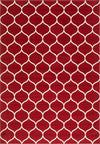 Lattice Garden Collection Area Rug -  Pergolatown (Red) Rectangle Red Main