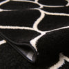Lattice Garden Collection Area Rug -  Pergolatown (Black) Round Black  lifestyle 6
