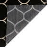 Lattice Garden Collection Area Rug -  Pergolatown (Black) Runner Black  lifestyle 33