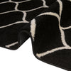 Lattice Garden Collection Area Rug -  Pergolatown (Black) Runner Black  lifestyle 34