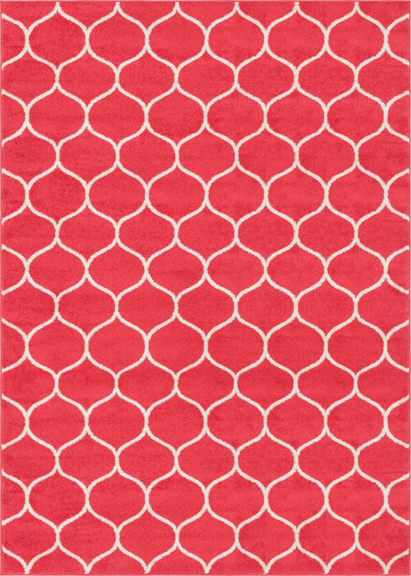Lattice Garden Collection Area Rug -  Pergolatown (Pink) Rectangle Pink Main