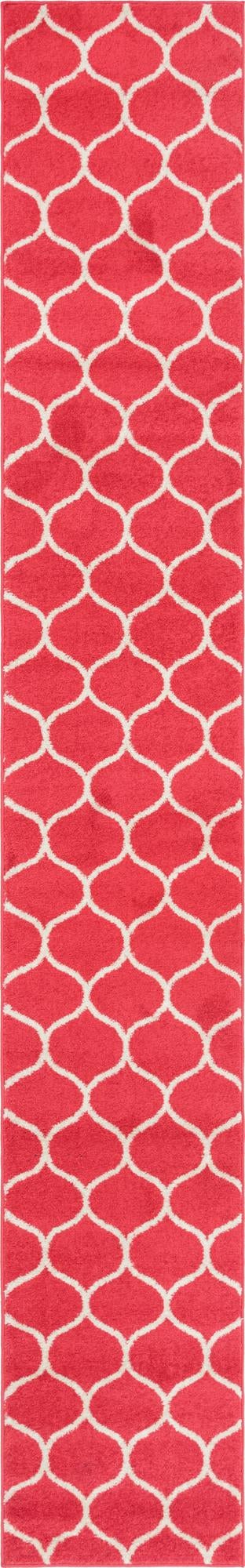 Lattice Garden Collection Area Rug -  Pergolatown (Pink) Runner Pink Main