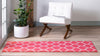 Lattice Garden Collection Area Rug -  Pergolatown (Pink) Runner Pink  lifestyle 2