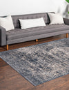 Coastal Manor Collection Area Rug -  Dunes Rectangle Gray Blue  lifestyle 5