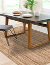 Woven Seaside Jute Collection Area Rug - Harbor Cove Rectangle Natural  lifestyle 54
