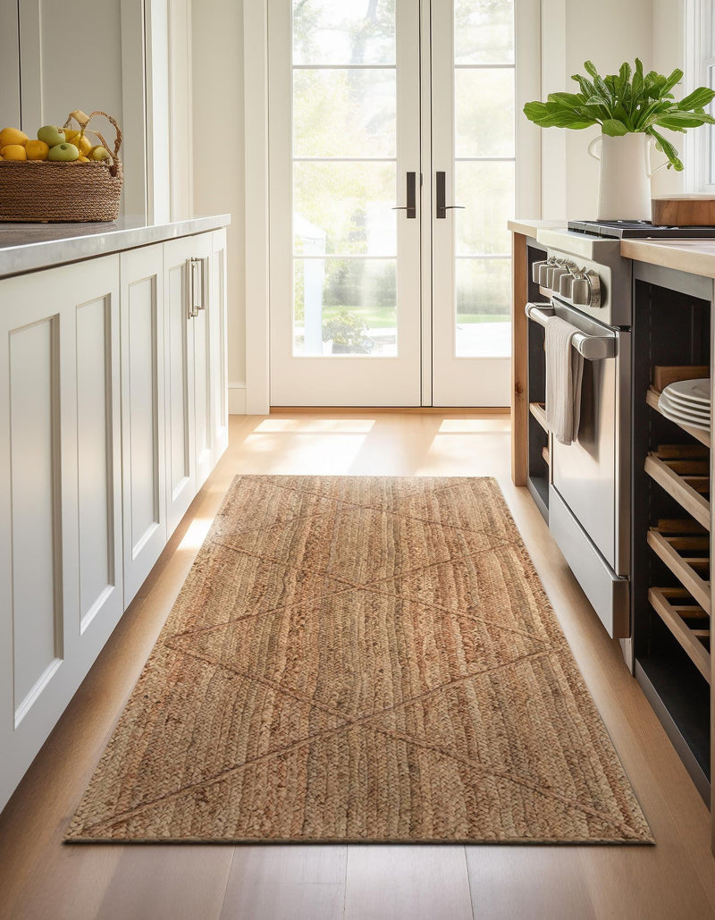 Woven Seaside Jute Collection Area Rug - Harbor Cove Runner Natural  lifestyle 167