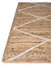 Woven Seaside Jute Collection Area Rug - Harbor Cove Rectangle White  lifestyle 70
