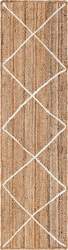 Woven Seaside Jute Collection Area Rug - Harbor Cove Runner White  lifestyle 134