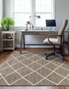 Woven Seaside Jute Collection Area Rug - Harbor Cove Rectangle Gray  lifestyle 11