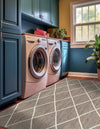 Woven Seaside Jute Collection Area Rug - Harbor Cove Rectangle Gray  lifestyle 31