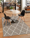 Woven Seaside Jute Collection Area Rug - Harbor Cove Rectangle Gray  lifestyle 46