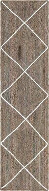 Woven Seaside Jute Collection Area Rug - Harbor Cove Runner Gray  lifestyle 131