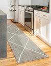 Woven Seaside Jute Collection Area Rug - Harbor Cove Runner Gray  lifestyle 129