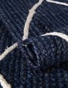Woven Seaside Jute Collection Area Rug - Harbor Cove Rectangle Navy Blue  lifestyle 61