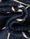 Woven Seaside Jute Collection Area Rug - Harbor Cove Rectangle Navy Blue  lifestyle 69