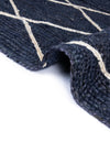 Woven Seaside Jute Collection Area Rug - Harbor Cove Rectangle Navy Blue  lifestyle 77