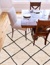 Woven Seaside Jute Collection Area Rug - Harbor Cove Rectangle Ivory and Black  lifestyle 18