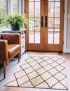 Woven Seaside Jute Collection Area Rug - Harbor Cove Rectangle Ivory and Black  lifestyle 23