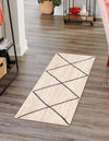 Woven Seaside Jute Collection Area Rug - Harbor Cove Runner Ivory and Black  lifestyle 153