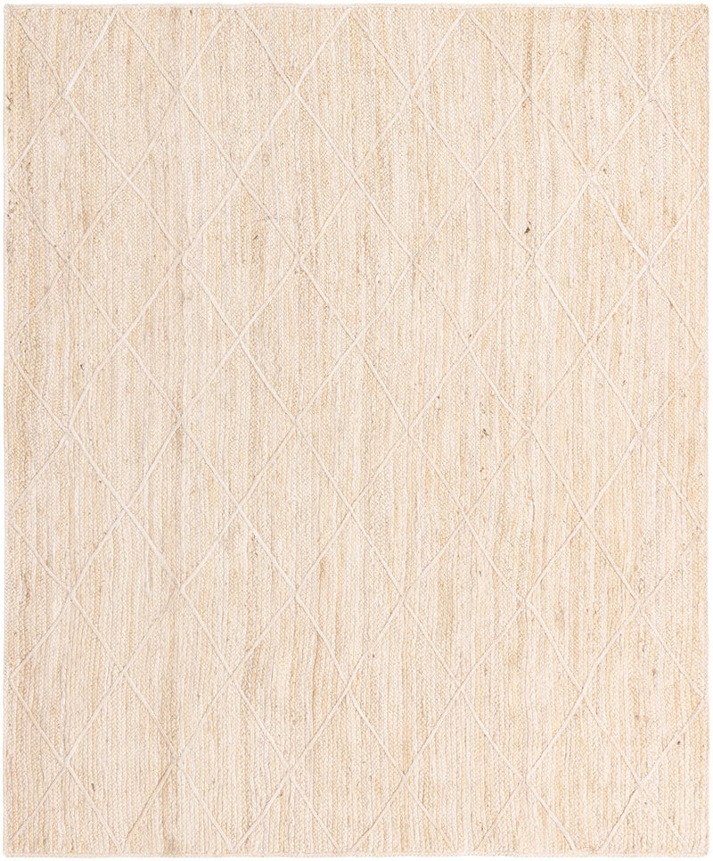 Woven Seaside Jute Collection Area Rug - Harbor Cove Rectangle Ivory  lifestyle 2