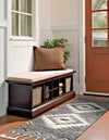 Sedona Sands Collection Area Rug - Canyon Runner Charcoal  lifestyle 159