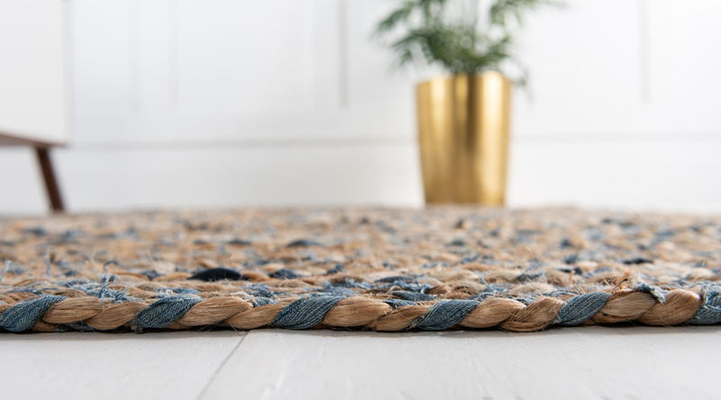 Woven Udaipur Collection Area Rug - Sahara Round Natural  lifestyle 39