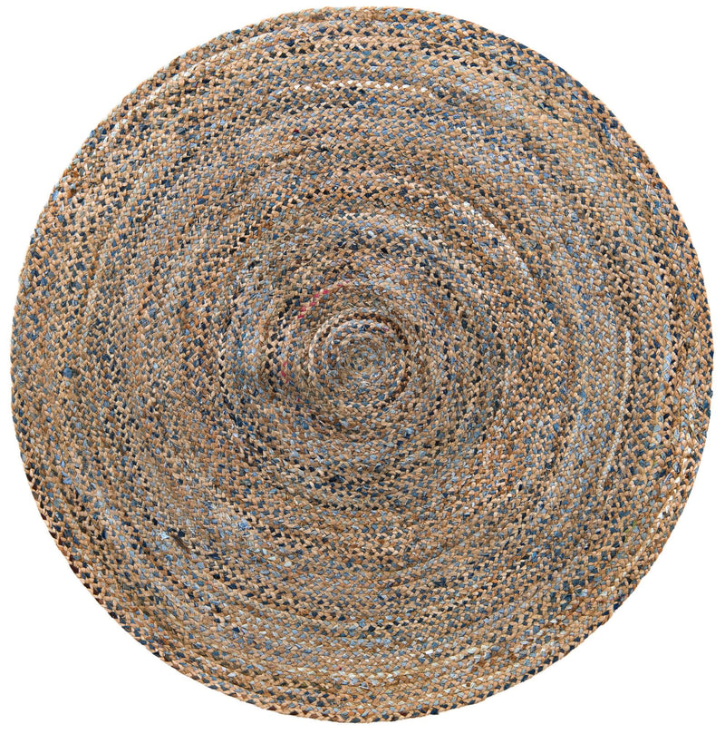 Woven Udaipur Collection Area Rug - Sahara Round Natural  lifestyle 22